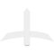 Ekena Millwork Bellingham Architectural Grade PVC Gable Bracket, 36"W x 22 1/2"H x 2"D x 4"F, 15/12 Pitch GBP036X23X0204BEL00 - alternate 3
